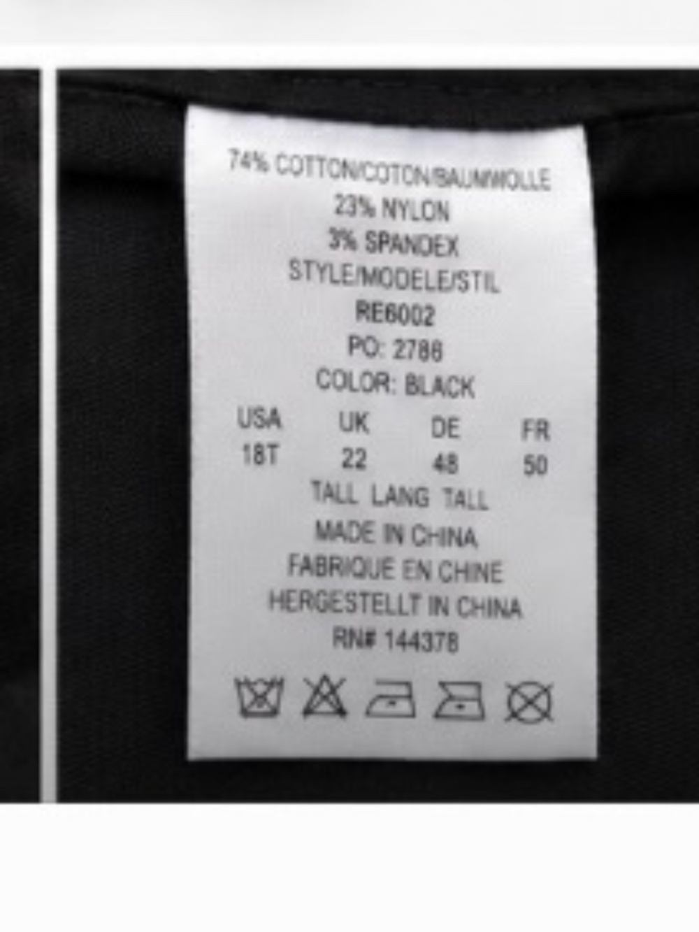 Rekucci Black Pull-On Capri Pants | Women's Plus Size 18 Tall - Picture 4 of 5
